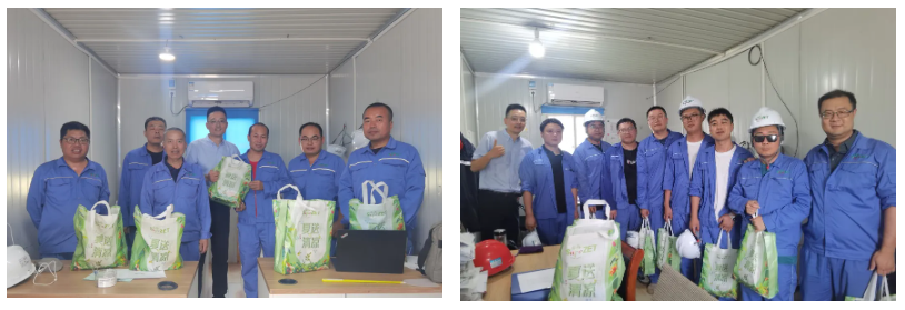 眷注一线 致敬匠心 | 99499威尼斯股份开展项目现场夏日“送清凉”慰问活动